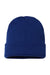 Cap America Hats TKN24 Unisex USA Made Cuffed Knit Beanie True Royal Blue Flat Front