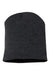 Cap America Hats TKN28 Unisex USA Made Cuffed Knit Beanie Heather Dark Grey Flat Front