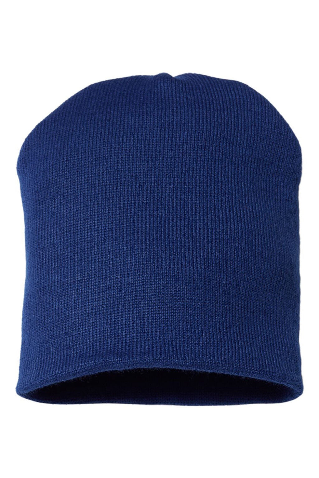 Cap America Hats TKN28 Unisex USA Made Cuffed Knit Beanie True Royal Blue Flat Front