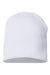 Cap America Hats TKN28 Unisex USA Made Cuffed Knit Beanie White Flat Front