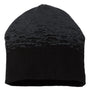 Cap America Hats Unisex USA Made Static Beanie - Black/Dark Heather Grey - Closeout
