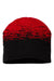 Cap America Hats RKS9 Unisex USA Made Static Beanie Black/True Red Flat Front