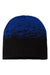 Cap America Hats RKS9 Unisex USA Made Static Beanie Black/True Royal Blue Flat Front