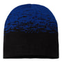 Cap America Hats Unisex USA Made Static Beanie - Black/True Royal Blue - Closeout