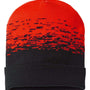 Cap America Hats Unisex USA Made Static Cuffed Beanie - Black/True Red - Closeout