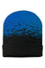 Cap America RKS12 Mens USA Made Static Cuffed Beanie Black/True Royal Blue Flat Front