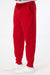 Independent Trading Company IND20PNT Mens Fleece Sweatpants w/ Pockets Red Model Side
