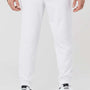 Independent Trading Company Mens Fleece Sweatpants w/ Pockets - White