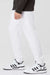 Independent Trading Company IND20PNT Mens Fleece Sweatpants w/ Pockets White Model Side