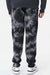 Independent Trading Company PRM50PTTD Mens Tie-Dye Fleece Sweatpants w/ Pockets Black Model Back