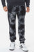Independent Trading Company PRM50PTTD Mens Tie-Dye Fleece Sweatpants w/ Pockets Black Model Front