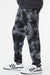 Independent Trading Company PRM50PTTD Mens Tie-Dye Fleece Sweatpants w/ Pockets Black Model Side