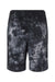 Independent Trading Co. PRM50STTD Mens Tie-Dye Fleece Shorts w/ Pockets Black Flat Back