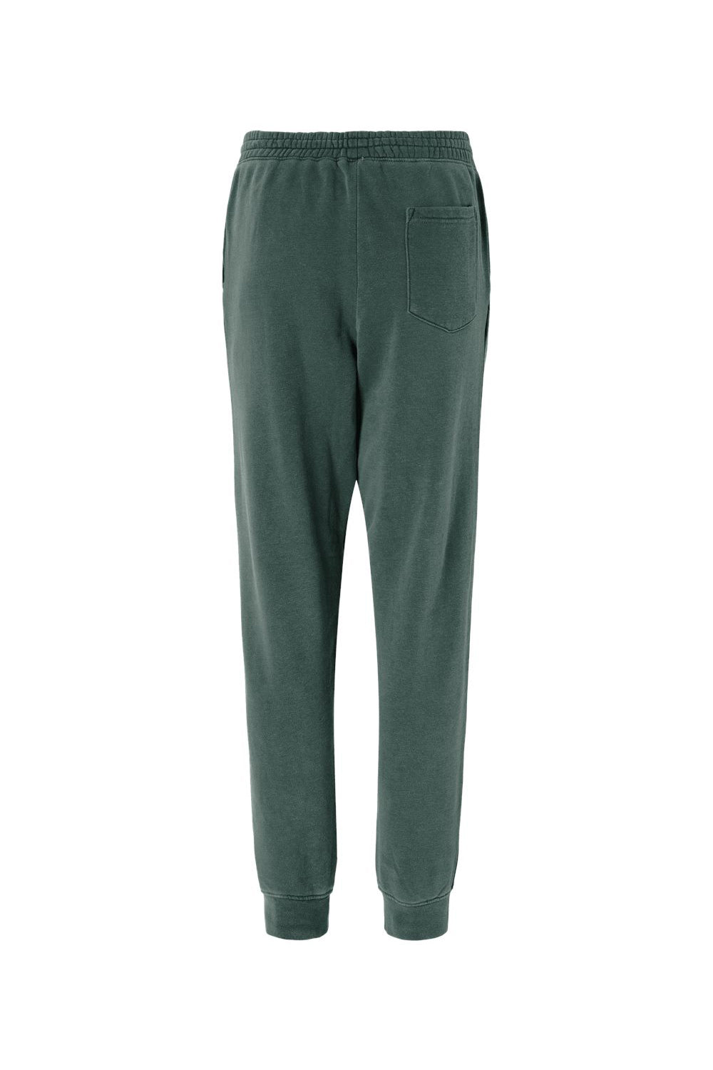 Independent Trading Company PRM50PTPD Mens Pigment Dyed Fleece Sweatpants w/ Pockets Alpine Green Flat Back