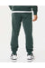 Independent Trading Co. PRM50PTPD Mens Pigment Dyed Fleece Sweatpants w/ Pockets Alpine Green Model Back