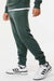 Independent Trading Company PRM50PTPD Mens Pigment Dyed Fleece Sweatpants w/ Pockets Alpine Green Model Side