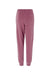 Independent Trading Co. PRM50PTPD Mens Pigment Dyed Fleece Sweatpants w/ Pockets Maroon Flat Back