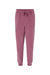 Independent Trading Co. PRM50PTPD Mens Pigment Dyed Fleece Sweatpants w/ Pockets Maroon Flat Front