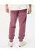 Independent Trading Co. PRM50PTPD Mens Pigment Dyed Fleece Sweatpants w/ Pockets Maroon Model Back