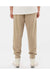 Independent Trading Co. PRM50PTPD Mens Pigment Dyed Fleece Sweatpants w/ Pockets Sandstone Brown Model Back