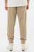Independent Trading Company PRM50PTPD Mens Pigment Dyed Fleece Sweatpants w/ Pockets Sandstone Brown Model Back