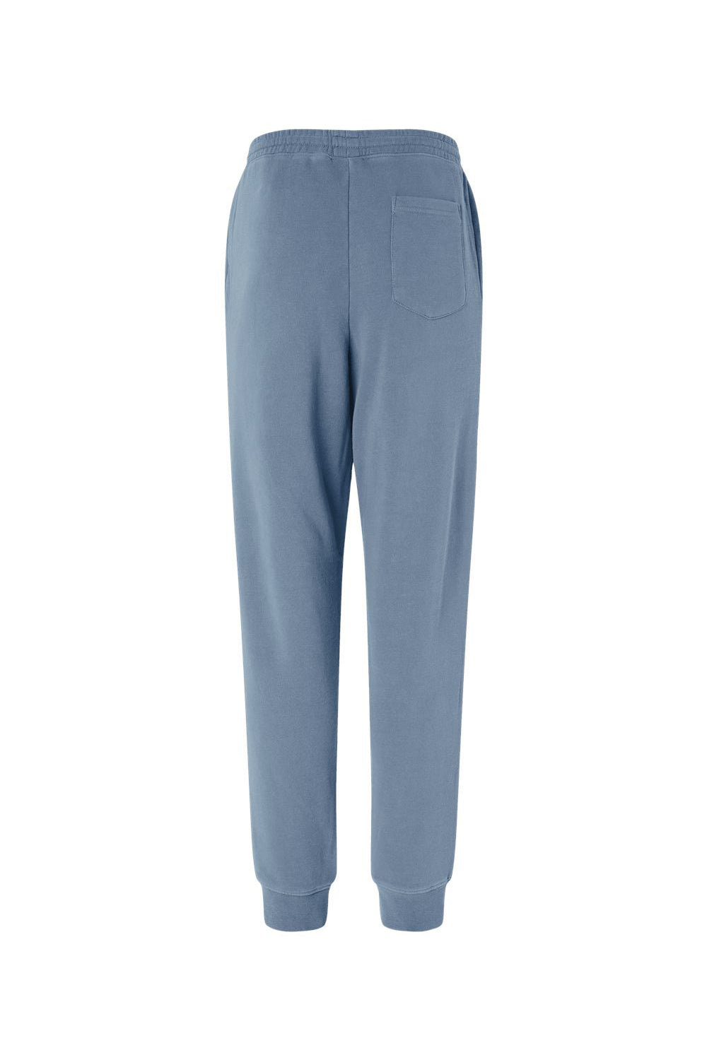 Independent Trading Co. PRM50PTPD Mens Pigment Dyed Fleece Sweatpants w/ Pockets Slate Blue Flat Back