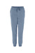 Independent Trading Co. PRM50PTPD Mens Pigment Dyed Fleece Sweatpants w/ Pockets Slate Blue Flat Front