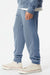 Independent Trading Company PRM50PTPD Mens Pigment Dyed Fleece Sweatpants w/ Pockets Slate Blue Model Side