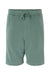 Independent Trading Co. PRM50STPD Mens Pigment Dyed Fleece Shorts w/ Pockets Alpine Green Flat Front