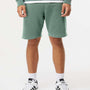 Independent Trading Co. Mens Pigment Dyed Fleece Shorts w/ Pockets - Alpine Green - NEW