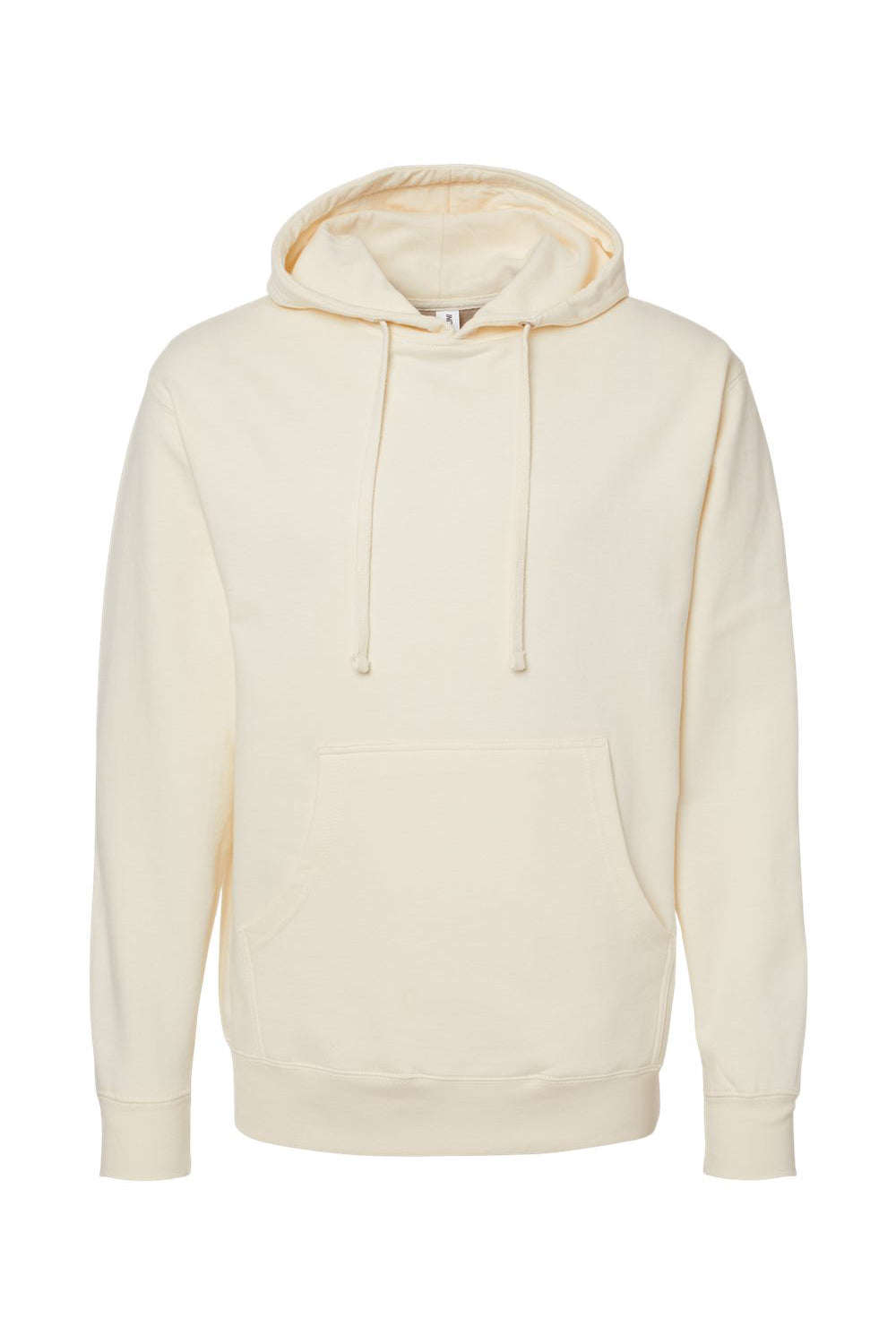 Independent Trading Company SS4500 Mens Hooded Sweatshirt Hoodie w/ Pouch Pocket Bone Flat Front