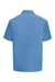 Dickies 2574 Mens Moisture Wicking Short Sleeve Button Down Work Shirt w/ Double Pockets Gulf Blue Flat Back