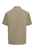 Dickies 2574 Mens Moisture Wicking Short Sleeve Button Down Work Shirt w/ Double Pockets Khaki Flat Back