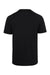 Dickies S600 Mens Performance Moisture Wicking Short Sleeve Crewneck T-Shirt w/ Pocket Black Flat Back