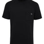 Dickies Mens Performance Moisture Wicking Short Sleeve Crewneck T-Shirt w/ Pocket - Black - NEW