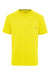 Dickies S600 Mens Performance Moisture Wicking Short Sleeve Crewneck T-Shirt w/ Pocket Bright Yellow Flat Front
