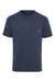 Dickies S600 Mens Performance Moisture Wicking Short Sleeve Crewneck T-Shirt w/ Pocket Dark Navy Blue Flat Front