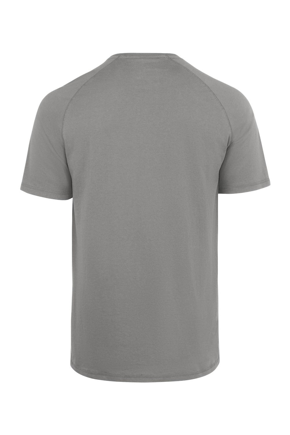 Dickies S600 Mens Performance Moisture Wicking Short Sleeve Crewneck T-Shirt w/ Pocket Smoke Grey Flat Back