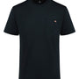 Dickies Mens Traditional Short Sleeve Crewneck T-Shirt w/ Pocket - Black - NEW
