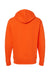 Independent Trading Company SS4500 Mens Hooded Sweatshirt Hoodie w/ Pouch Pocket Orange Flat Back