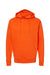 Independent Trading Company SS4500 Mens Hooded Sweatshirt Hoodie w/ Pouch Pocket Orange Flat Front