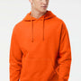 Independent Trading Company Mens Hooded Sweatshirt Hoodie w/ Pouch Pocket - Orange