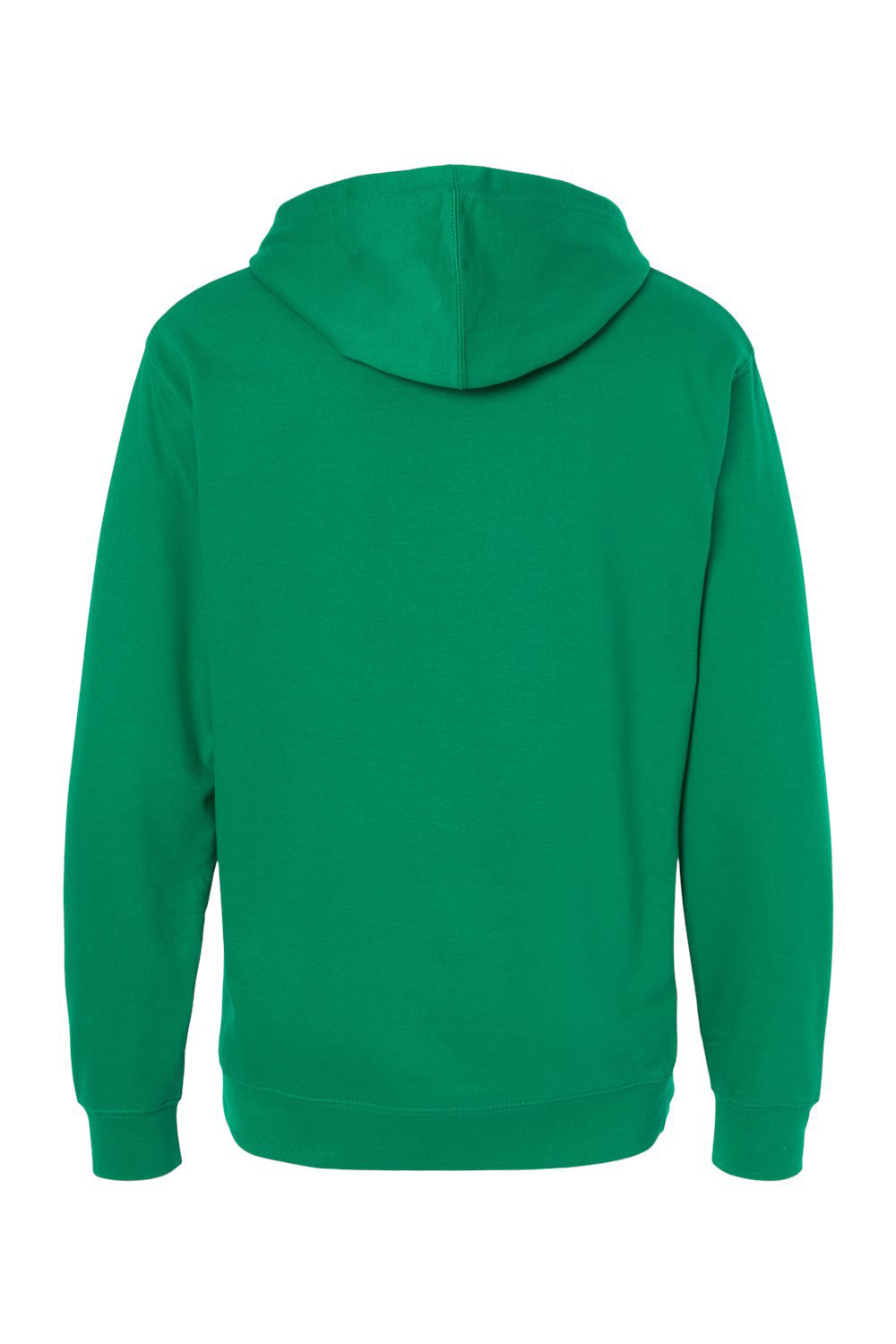 Independent Trading Company SS4500 Mens Hooded Sweatshirt Hoodie w/ Pouch Pocket Kelly Green Flat Back