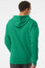 Independent Trading Company SS4500 Mens Hooded Sweatshirt Hoodie w/ Pouch Pocket Kelly Green Model Back