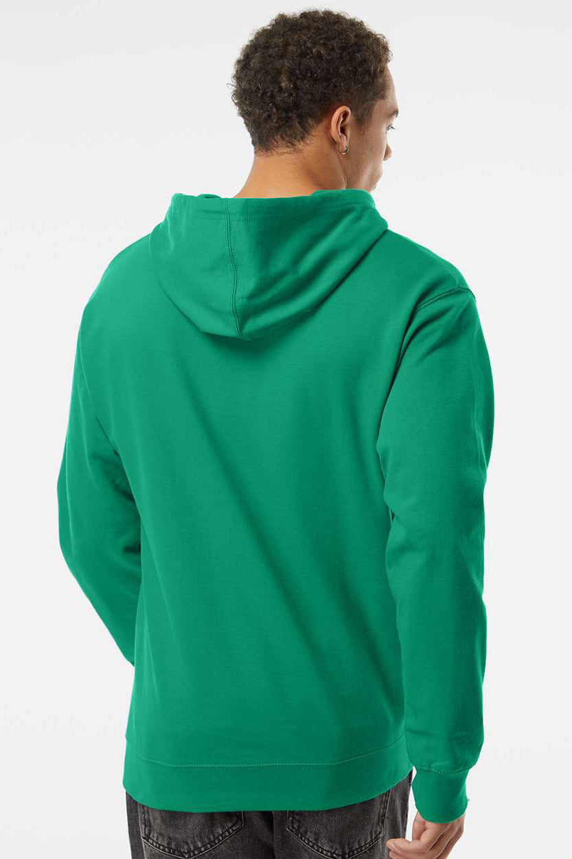 Independent Trading Company SS4500 Mens Hooded Sweatshirt Hoodie w/ Pouch Pocket Kelly Green Model Back