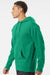 Independent Trading Company SS4500 Mens Hooded Sweatshirt Hoodie w/ Pouch Pocket Kelly Green Model Side