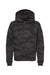 Independent Trading Company SS4001Y Youth Hooded Sweatshirt Hoodie w/ Pouch Pocket Black Camo Flat Front