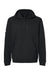 Adidas A432 Mens Fleece Hooded Sweatshirt Hoodie w/ Pouch Pocket Black Flat Front