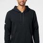 Adidas Mens Fleece Hooded Sweatshirt Hoodie - Black - NEW