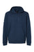 Adidas A432 Mens Fleece Hooded Sweatshirt Hoodie w/ Pouch Pocket Collegiate Navy Blue Flat Front